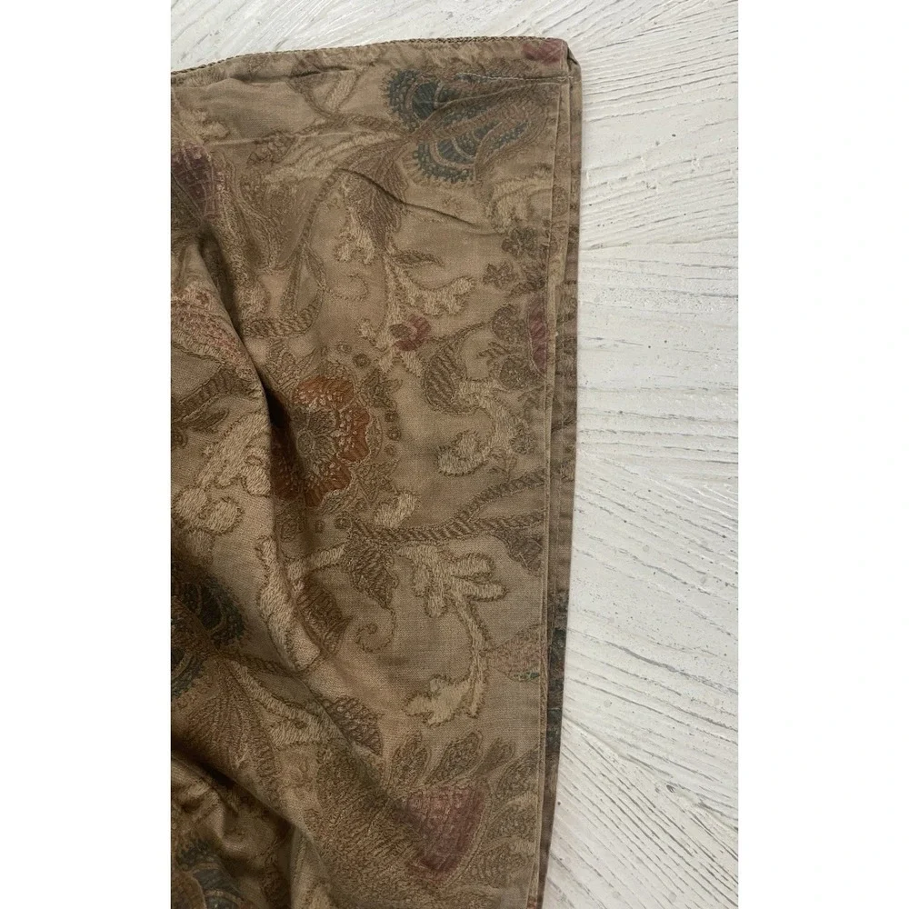 Vtg Ralph Lauren Venetian Court Neutral Tapestry Look KING Duvet Comforter